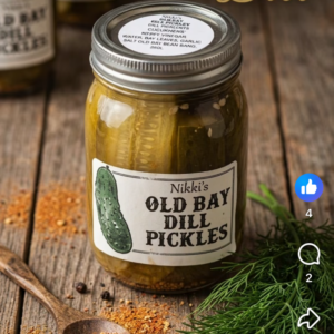 Nikki's OLD BAY DILL PICKLES 16oz