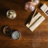 Collection of smoking essentials and accessories